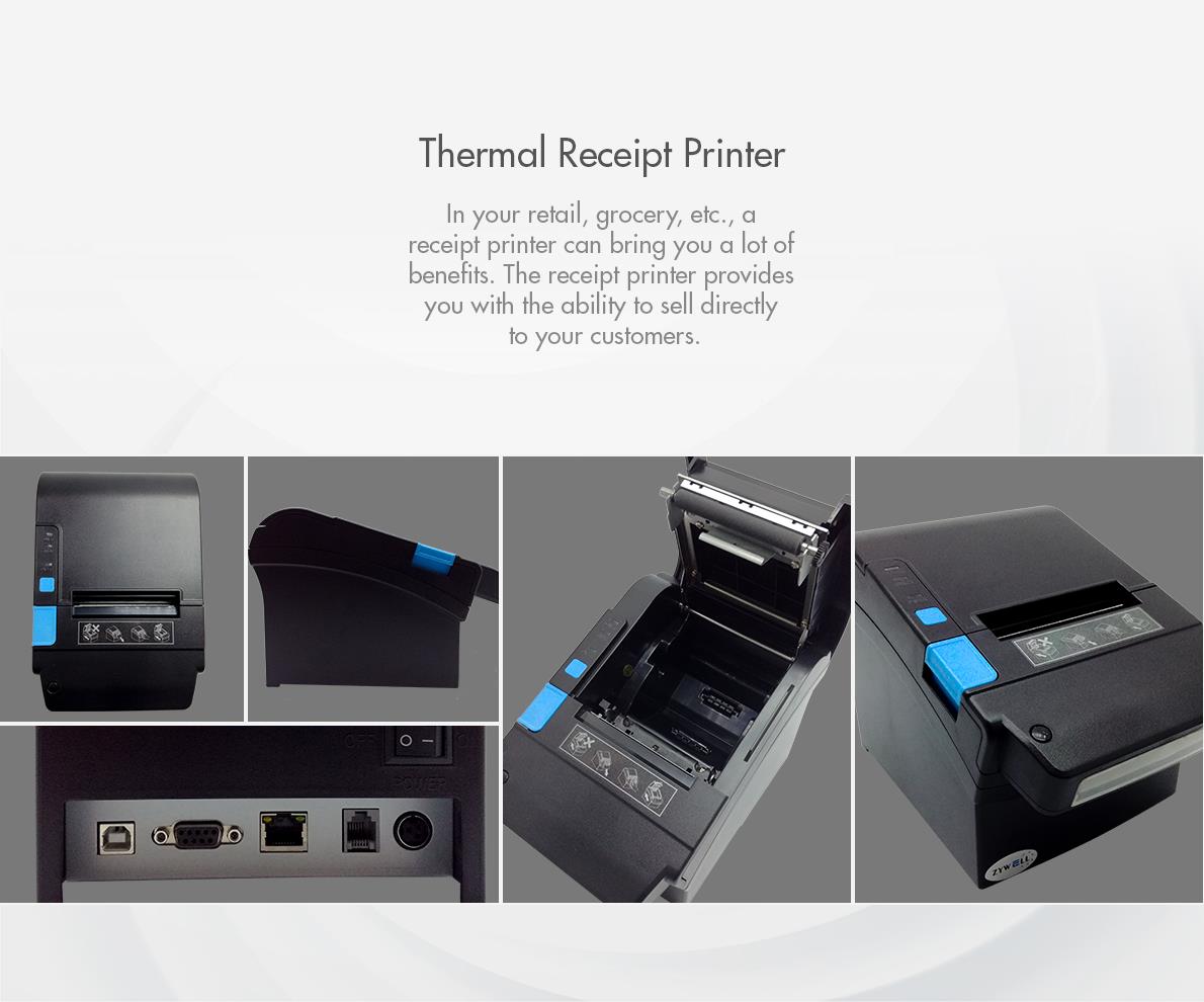 Thermal Receipt Printer ZYWELL 906ZY (end 7/19/2021 5:15 PM)