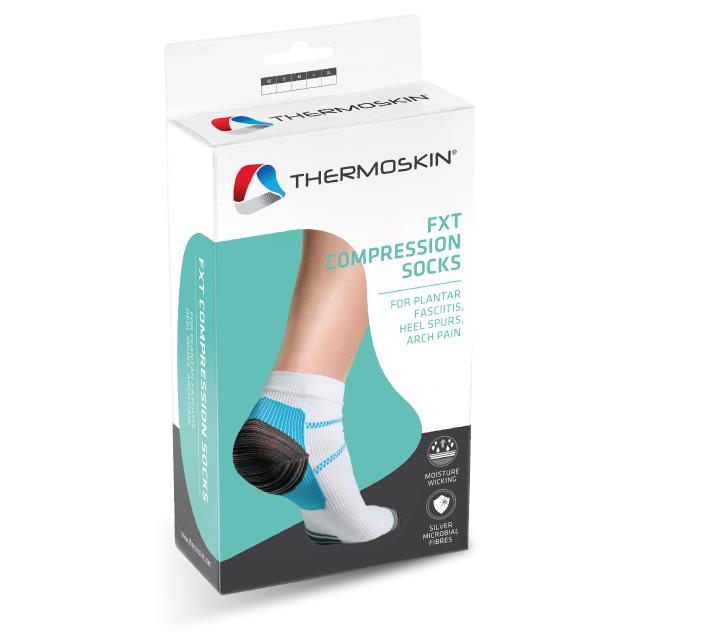 Thermoskin FXT Compression Socks Size L, Heel Pain & Plantar Fasciitis