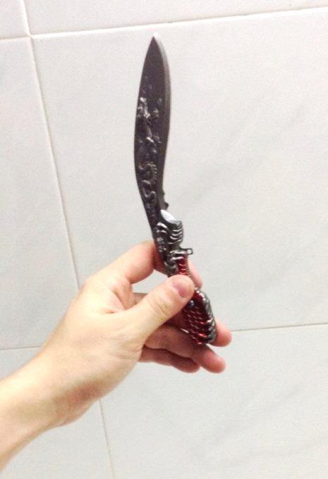 Throwing Naruto Kunai Kakashi Steel Knife Fly Weapon Ninja Spear