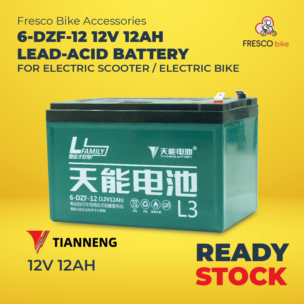 Tianneng 6-DZF-12 12V 12AH for Electric Bike/Electric Scooter Battery