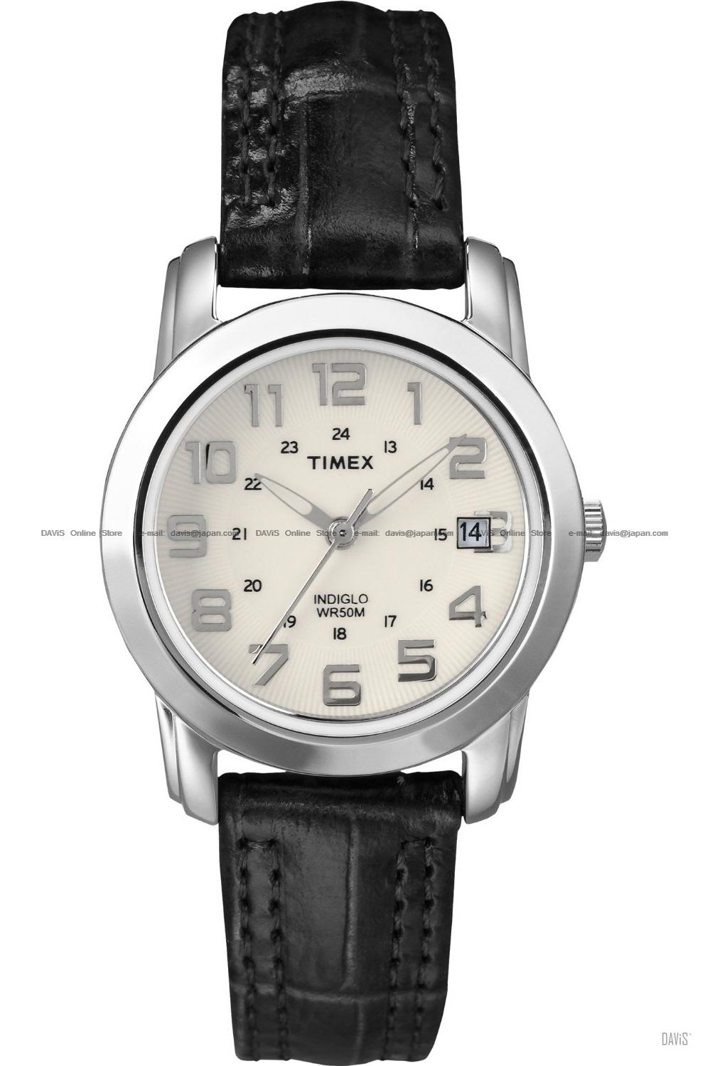 TIMEX T2N435 (W) Classic Pair leather strap cream