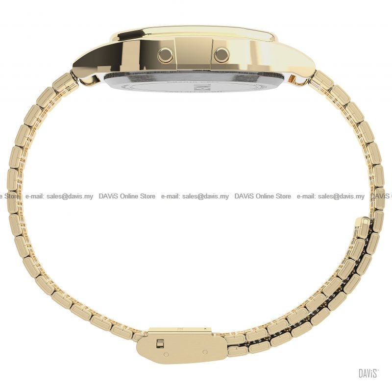 TIMEX TW2U93500 (U) T80 34mm Chronograph Alarm Retro SS Bracelet Gold