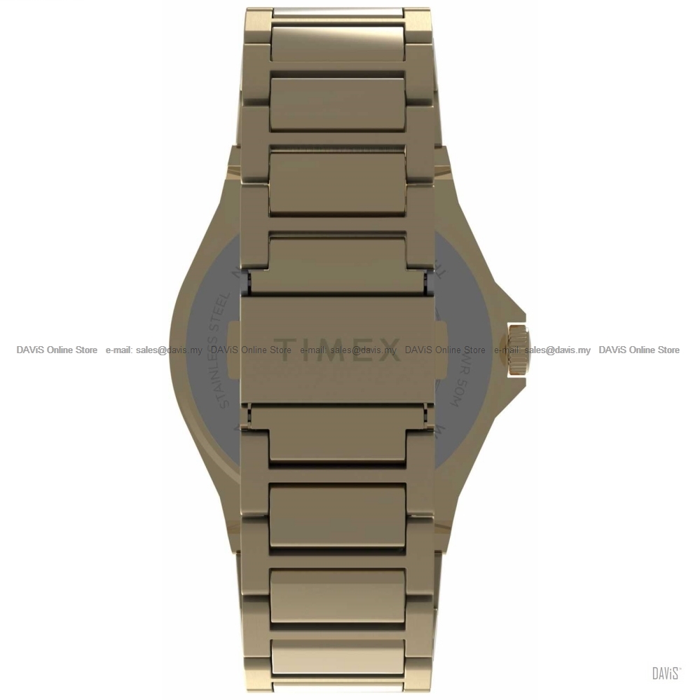 TIMEX TW2V02100 (M) Essex Ave Thin 40mm SS Bracelet Gold