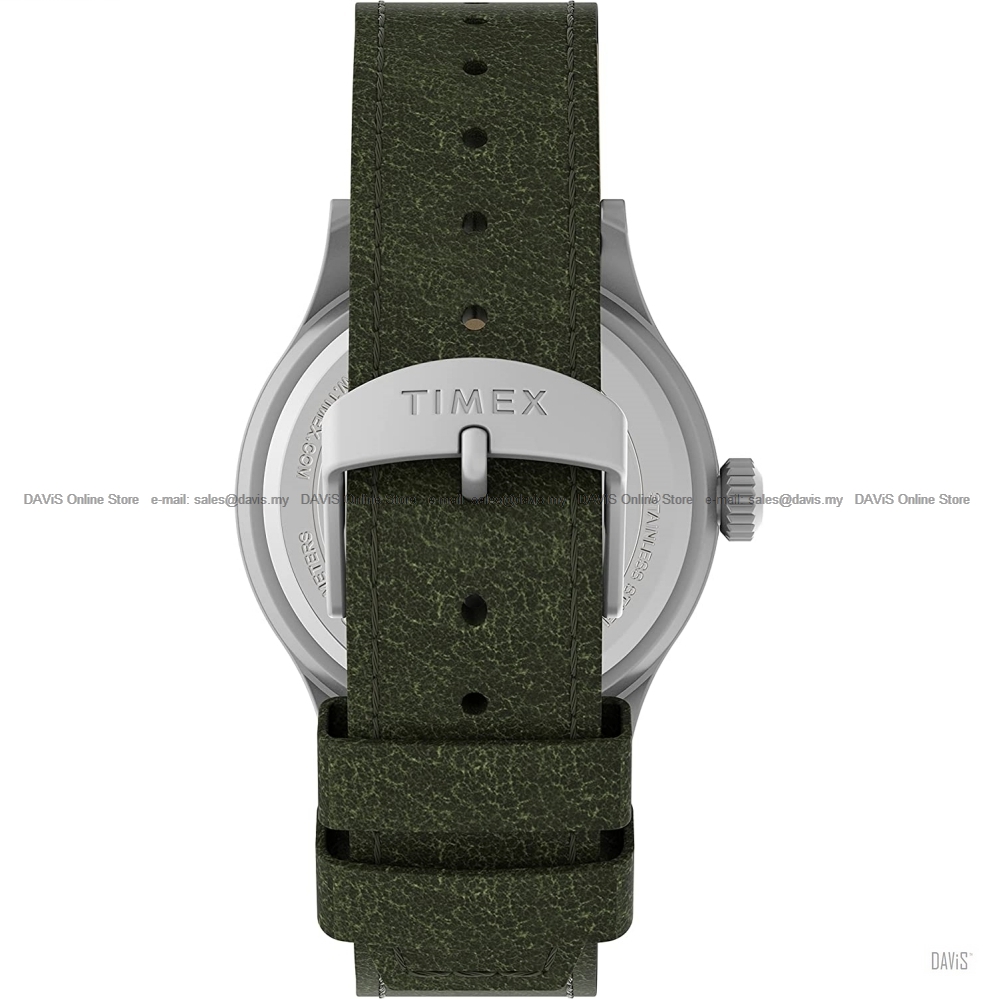 TIMEX TW4B22900 (M) Expedition Scout 40mm Leather Strap Grey Green