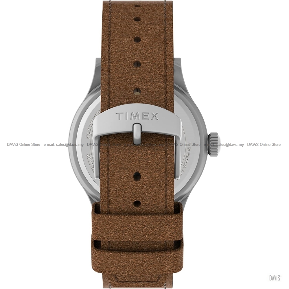 TIMEX TW4B23000 (M) Expedition Scout 40mm Leather Dark Green Brown