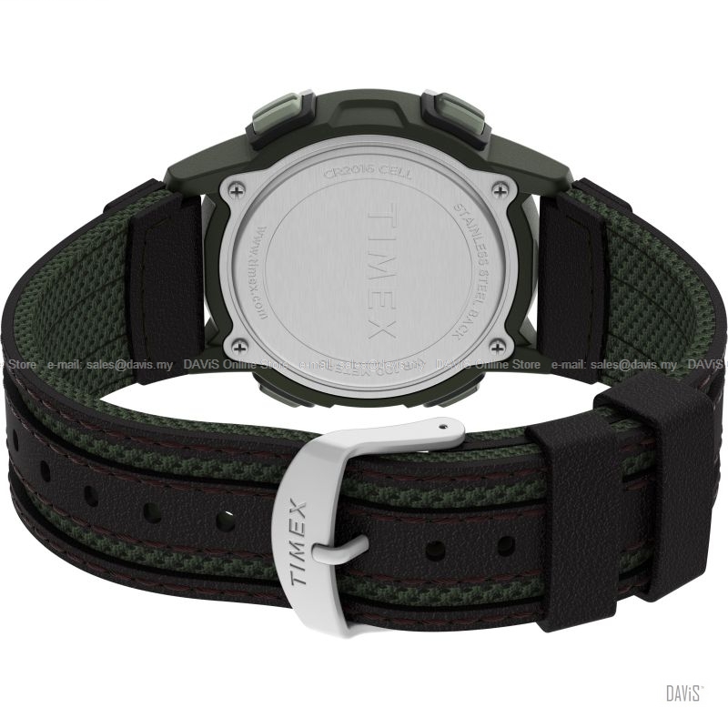 TIMEX TW4B24400 (M) Expedition CAT5 41mm Leather Strap Green Brown