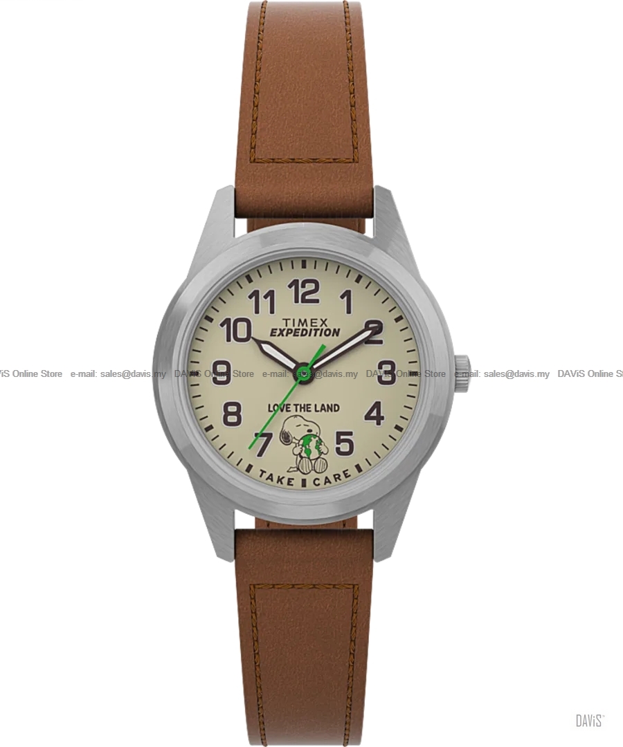 TIMEX TW4B25100 Expedition Field Mini Peanuts Take Care 26mm Leather