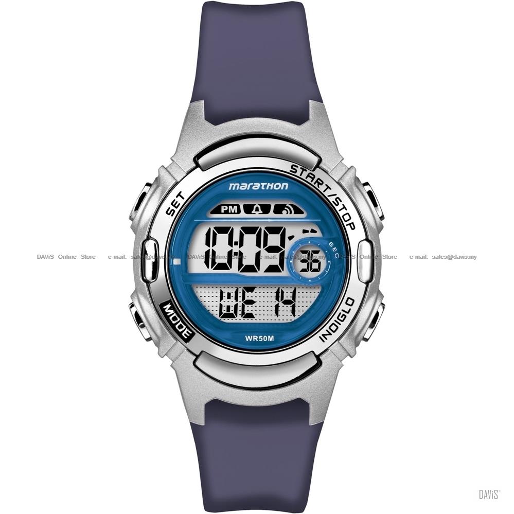 TIMEX TW5M11200 (W) Marathon Digital Watch resin strap blue