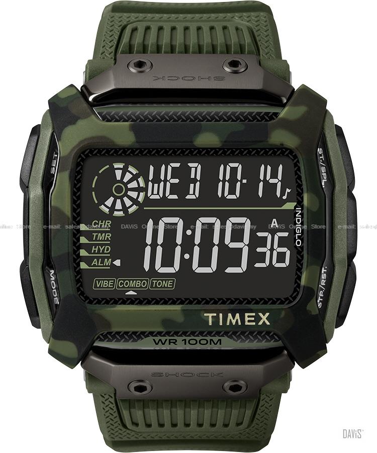TIMEX TW5M20400 (M) Command Shock Resistant digital resin camou green