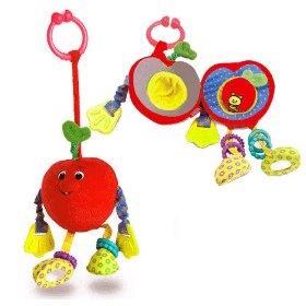 TINY LOVE : ANDY APPLE RED SOFT TOY FOR STROLLER, BABY COT, CAR SEAT