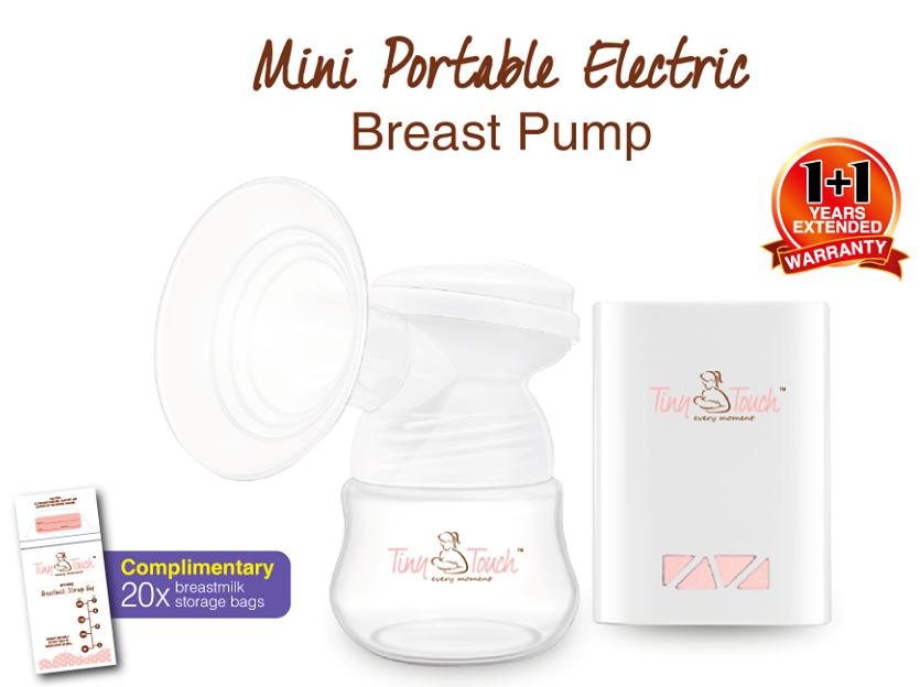 Tiny Touch MINI Portable Electric Breast Pump with FREE Storage Bags