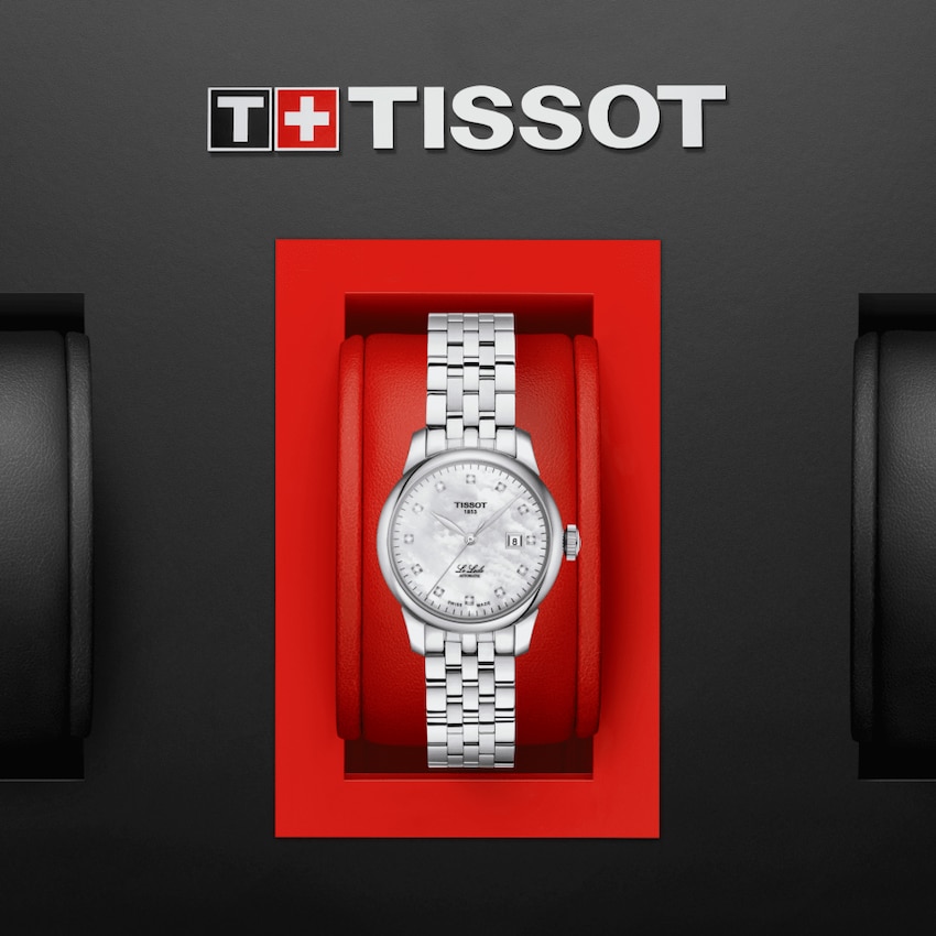 TISSOT T006.207.11.116.00 LE LOCLE AUTOMATIC LADY White MOP Diamonds