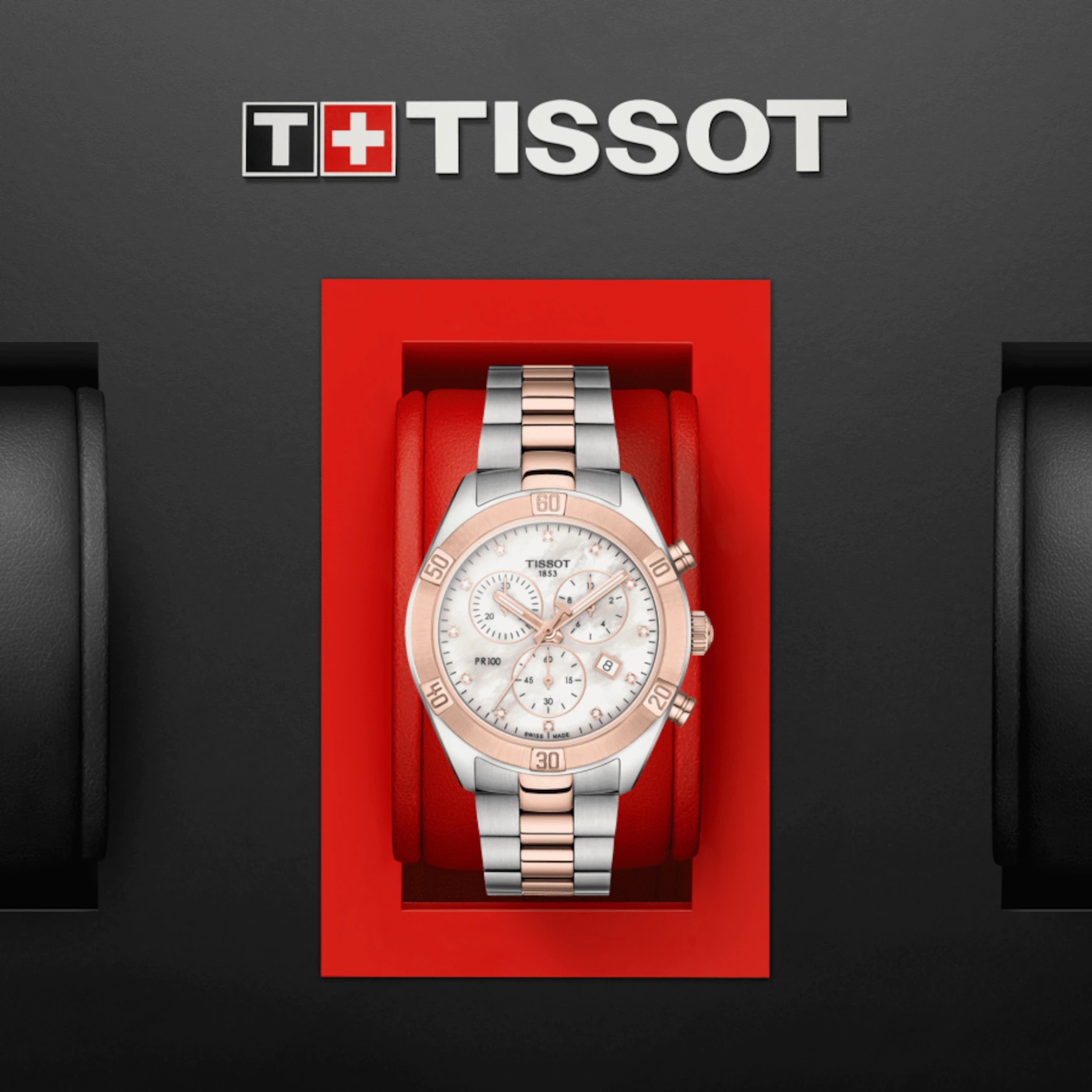 TISSOT T101.917.22.116.00 PR 100 SPORT CHIC CHRONOGRAPH 38mm Diamonds