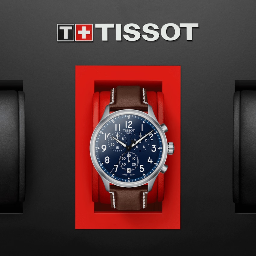 TISSOT T116.617.16.042.00 CHRONO XL VINTAGE Quartz Blue Arabic Leather