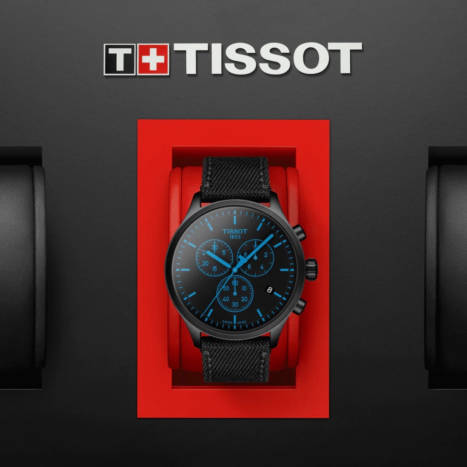 TISSOT T116.617.37.051.00 CHRONO XL Black Index Textile Strap