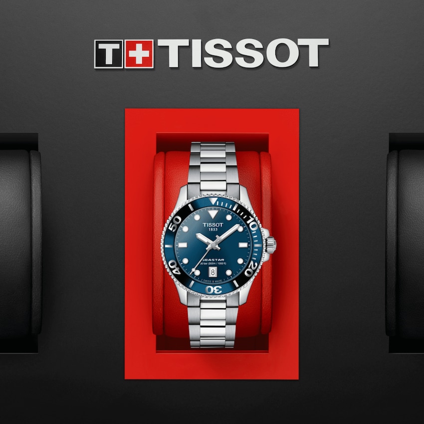 TISSOT T120.210.11.041.00 SEASTAR 1000 36MM Blue Index SS Bracelet