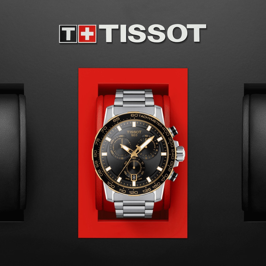 TISSOT T125.617.21.051.00 SUPERSPORT CHRONO Black Index Bracelet