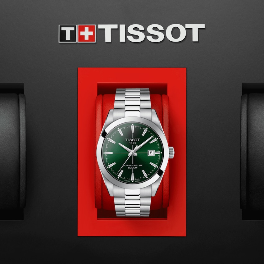 TISSOT T127.407.11.091.01 GENTLEMAN POWERMATIC 80 SILICIUM Green Index