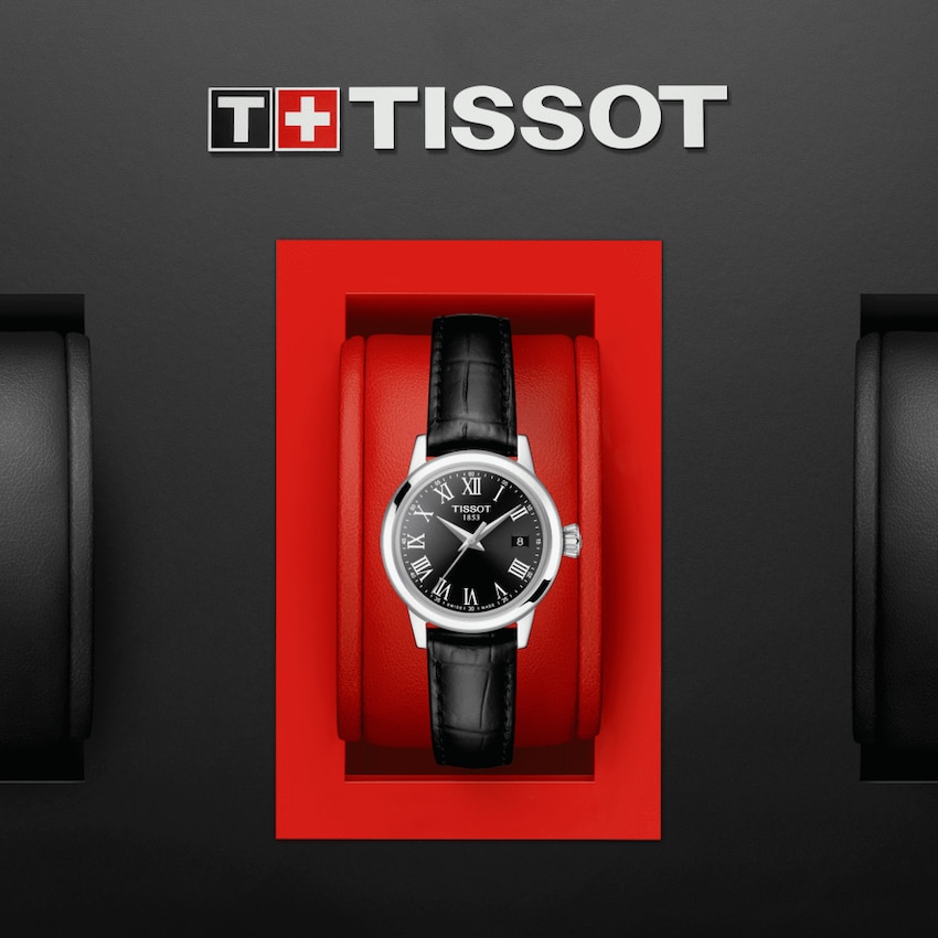 TISSOT T129.210.16.053.00 CLASSIC DREAM LADY Black Roman Leather