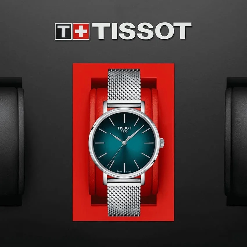 TISSOT T143.210.11.091.00 EVERYTIME Quartz 34mm Bracelet GreenGradient