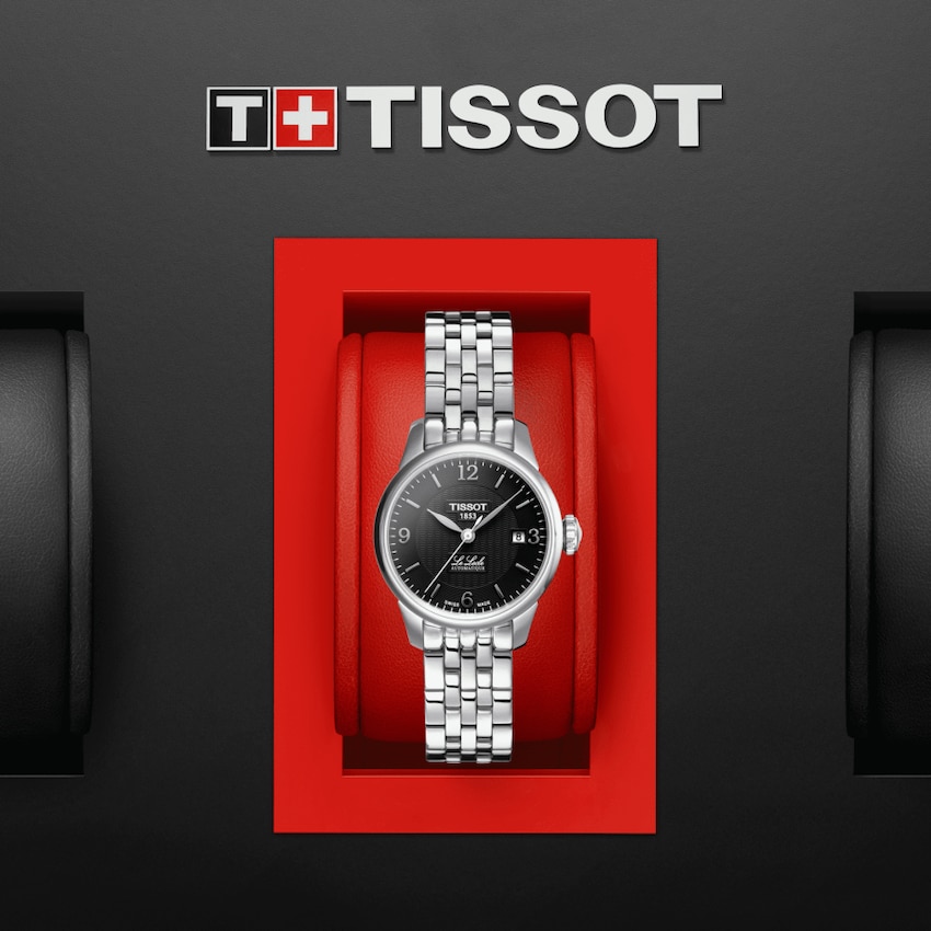 TISSOT T41.1.183.54 LE LOCLE AUTOMATIC SMALL LADY Black Arabic Index