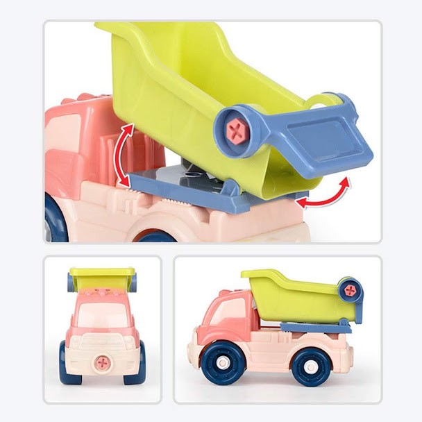 Toddlers Kids DIY Assembly Disassembly Construction Vehicle Toy Truck With Too