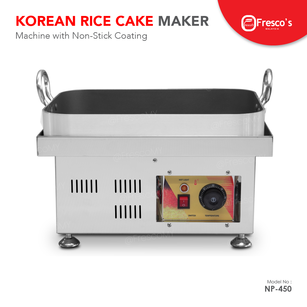 ALDKitchen Korean Rice Cake Maker | Tteokbokki Machine with Nonstick Coating
