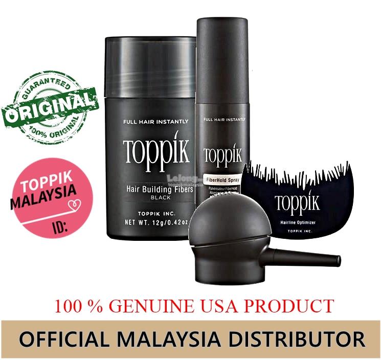Toppik Starter Kit 4 In 1 hair building fiber for balding Hairloss wig