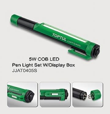 Toptul JJAT0405 5W COB LED Magnetic Pen Light Set