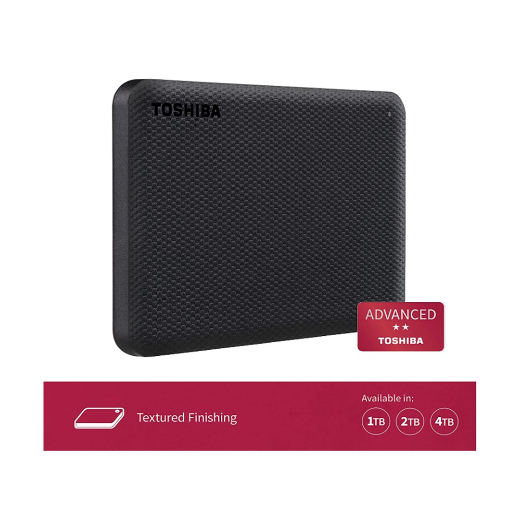 Toshiba 1TB Canvio Advance V10 USB 3.0 Portable Hard Drive - Black