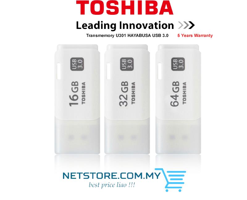 Toshiba 16GB 32GB 64GB TransMemory Hayabusa USB 3.0 Flash Drive THN-U301