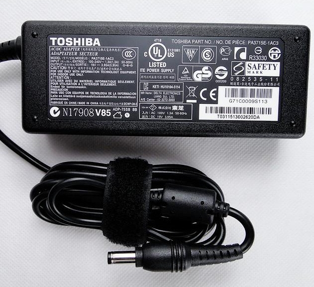 TOSHIBA L745 L750 NB520 L750D L500 L455D Laptop Power Adapter Charger