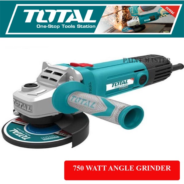 TOTAL 750W 4 &rdquo; INDUSTRIAL ANGLE GRINDER