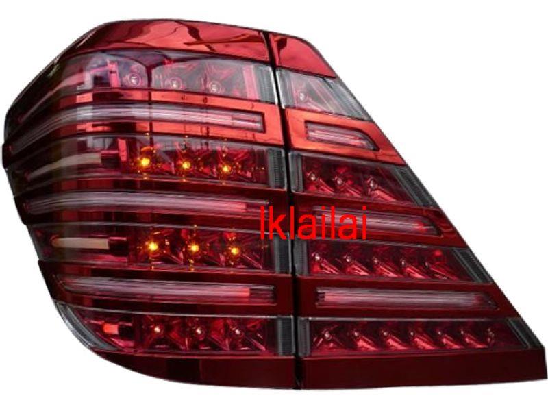 Toyota Alphard `08 Tail Lamp Crystal LED + Light Bar Red Cover Plate