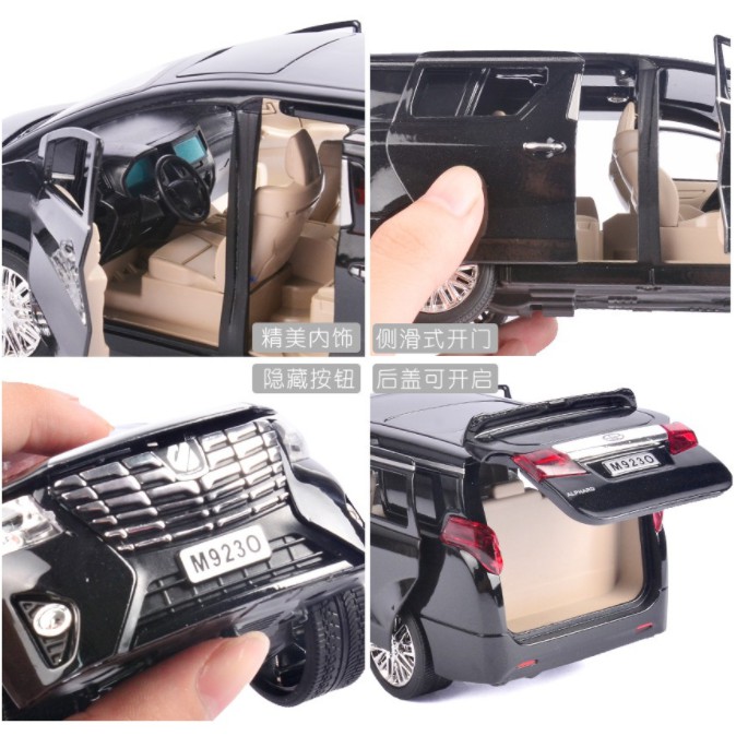 Toyota Alphard Pull Back Car Toys With Light And Sound