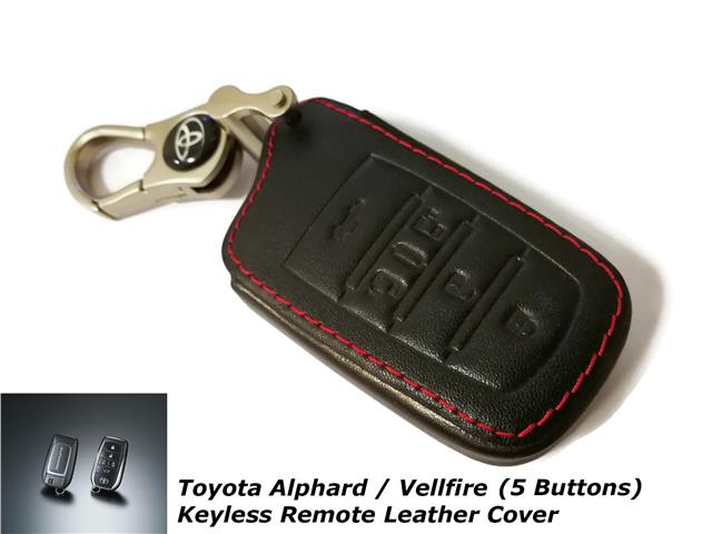 Toyota Alphard Vellfire 2015-2017 Keyless Remote Leather Key Cover
