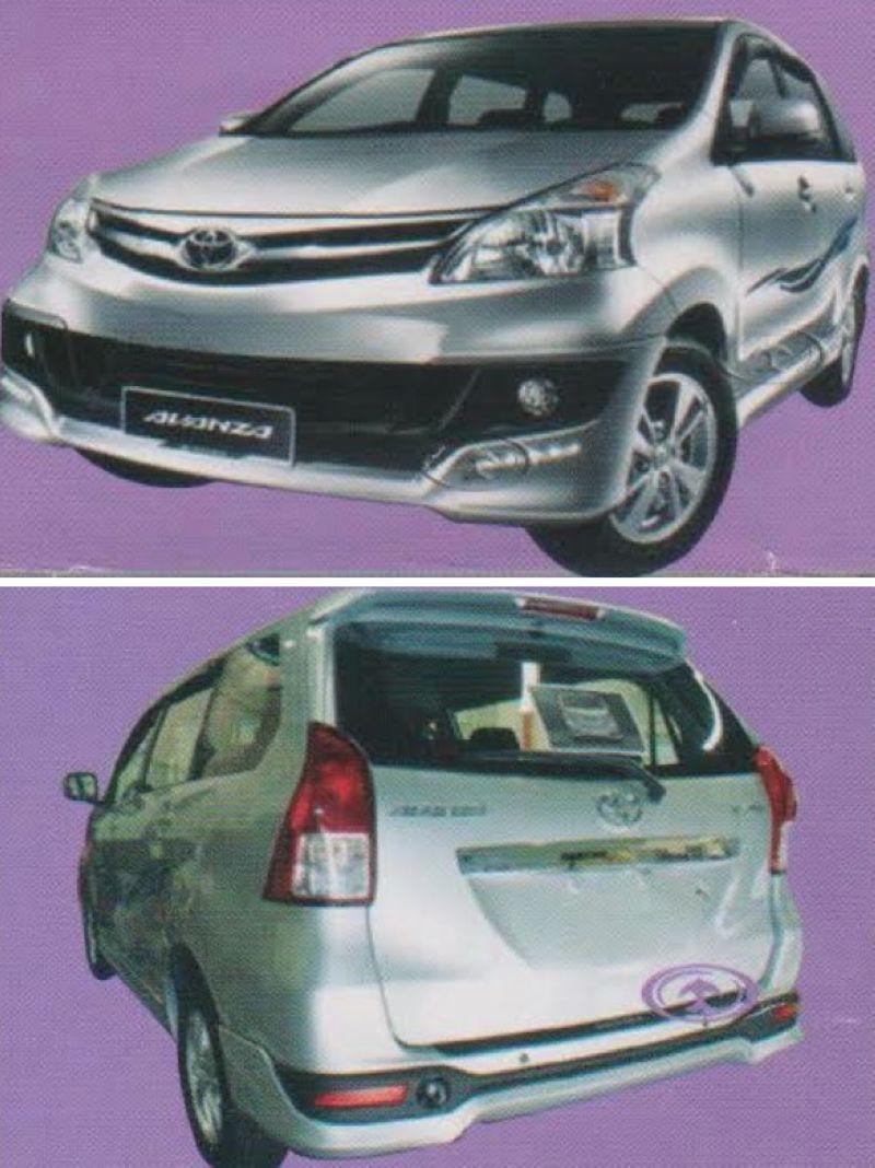 Toyota Avanza '12-13 Full Set Body Kit PPU Material Skirting