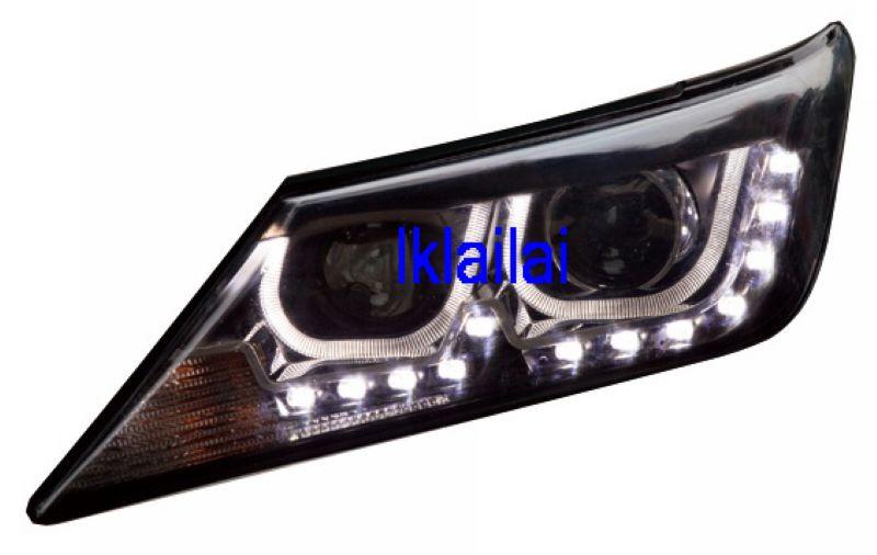 Toyota Camry '12 Projector Head Lamp U-Style DRL + LED R8