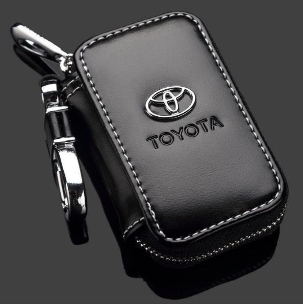 Toyota Car Key Pouch / Key Chain / Key Holder Genuine Leather (Type D