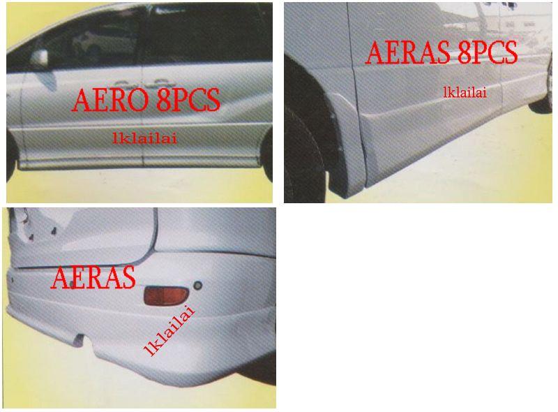 Toyota Estima ACR30 '00-05 Rear Skirt /Door Panel [AERAS/AERO] [FIBER]