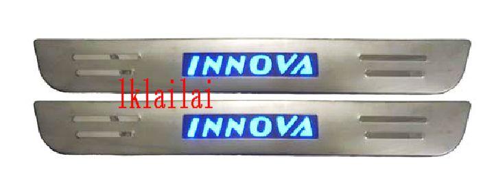 Toyota Innova Door / Side Sill Plate With LED Light [4pcs/set]