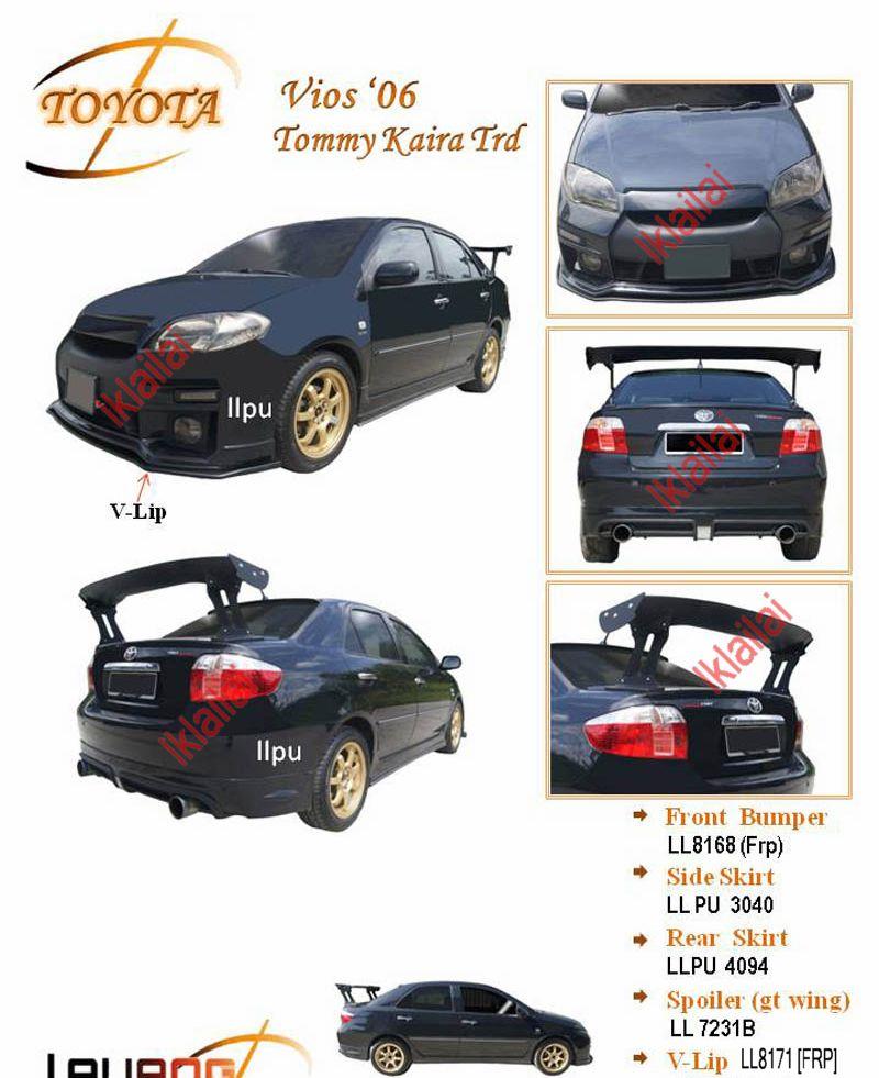 Toyota Vios '06 Tommy Kaira TRD Body Kit