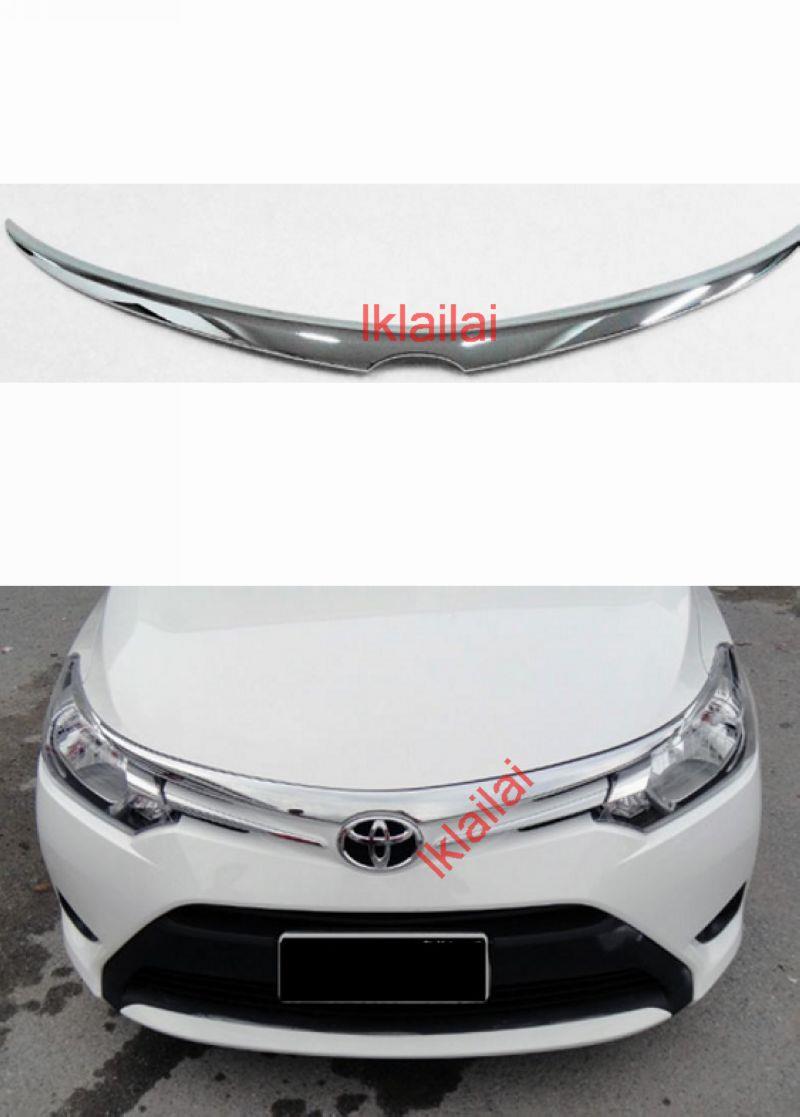 Toyota Vios '13 Front Lip Spoiler / Grille Cover [Chrome]