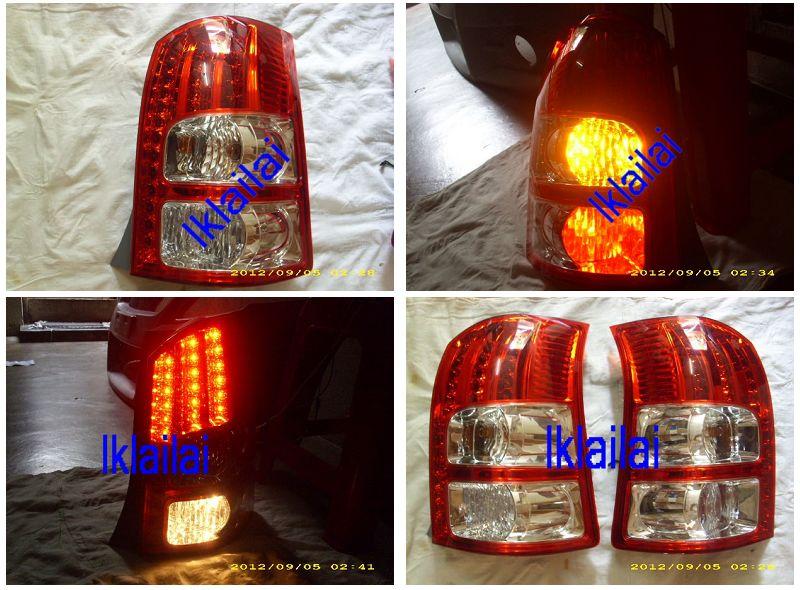 TOYOTA WISH '07 Red Clear Crystal LED Tail Lamp