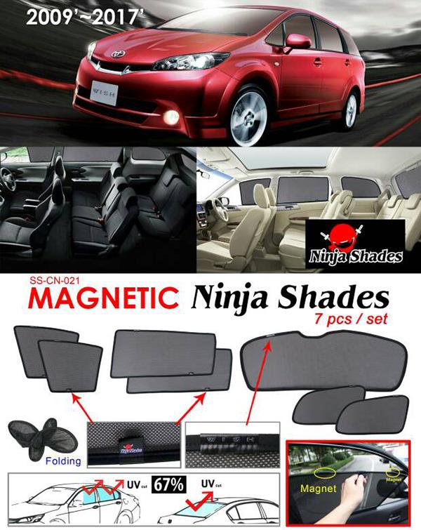 Toyota Wish 2009 2018 Ninja Shades Uv Proof Magnetic Sun Shades