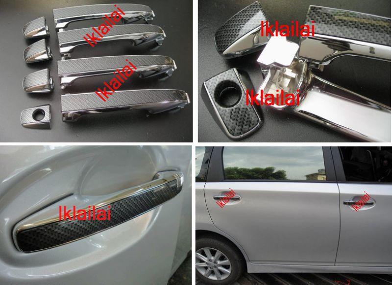 Toyota WISH/ALITS/YARIS/VIOS Door Handle Chrome + Carbon