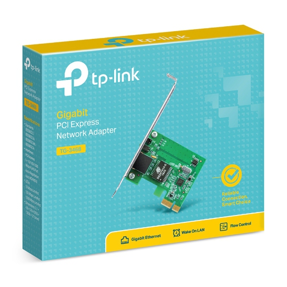 TP-LINK PCI-E GIGABIT NETWORK CARD (TG-3468) LOW PROFILE BRACKET