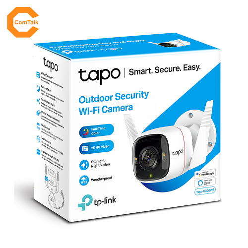 TP-Link Tapo C320WS Outdoor Security WiFi Camera (4MP, 2-Way Audio)
