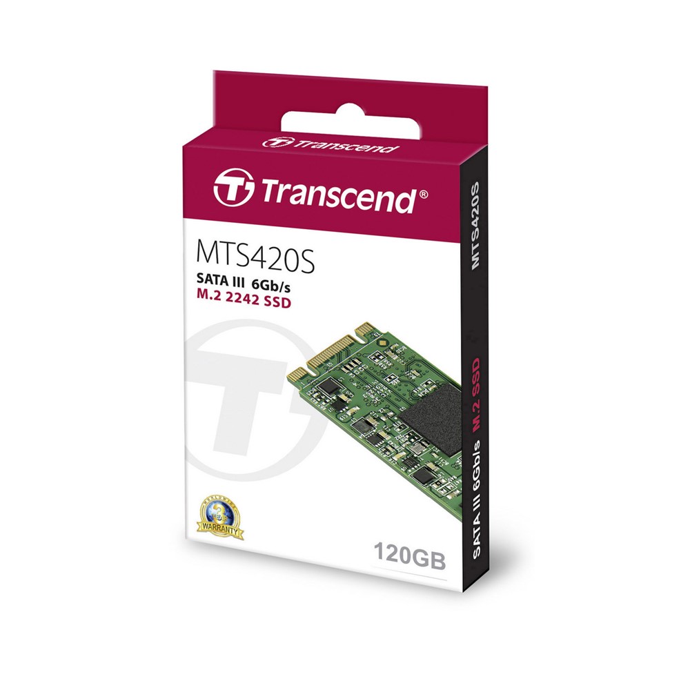 Transcend 120GB SATA 6Gb/s 3D NAND M.2 2242 SSD - TS120GMTS420S
