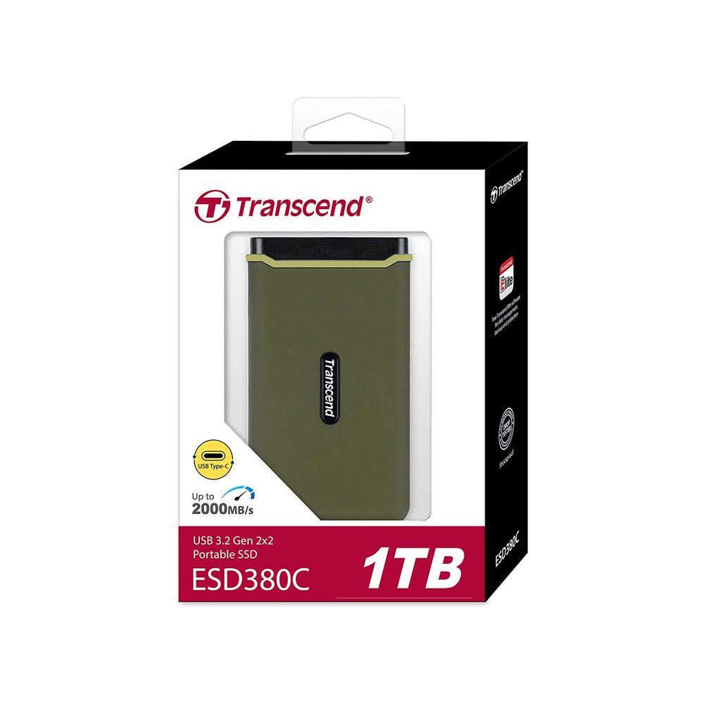 Transcend 1TB USB 3.2 Gen 2x2 Type-C Portable SSD - TS1TESD380C